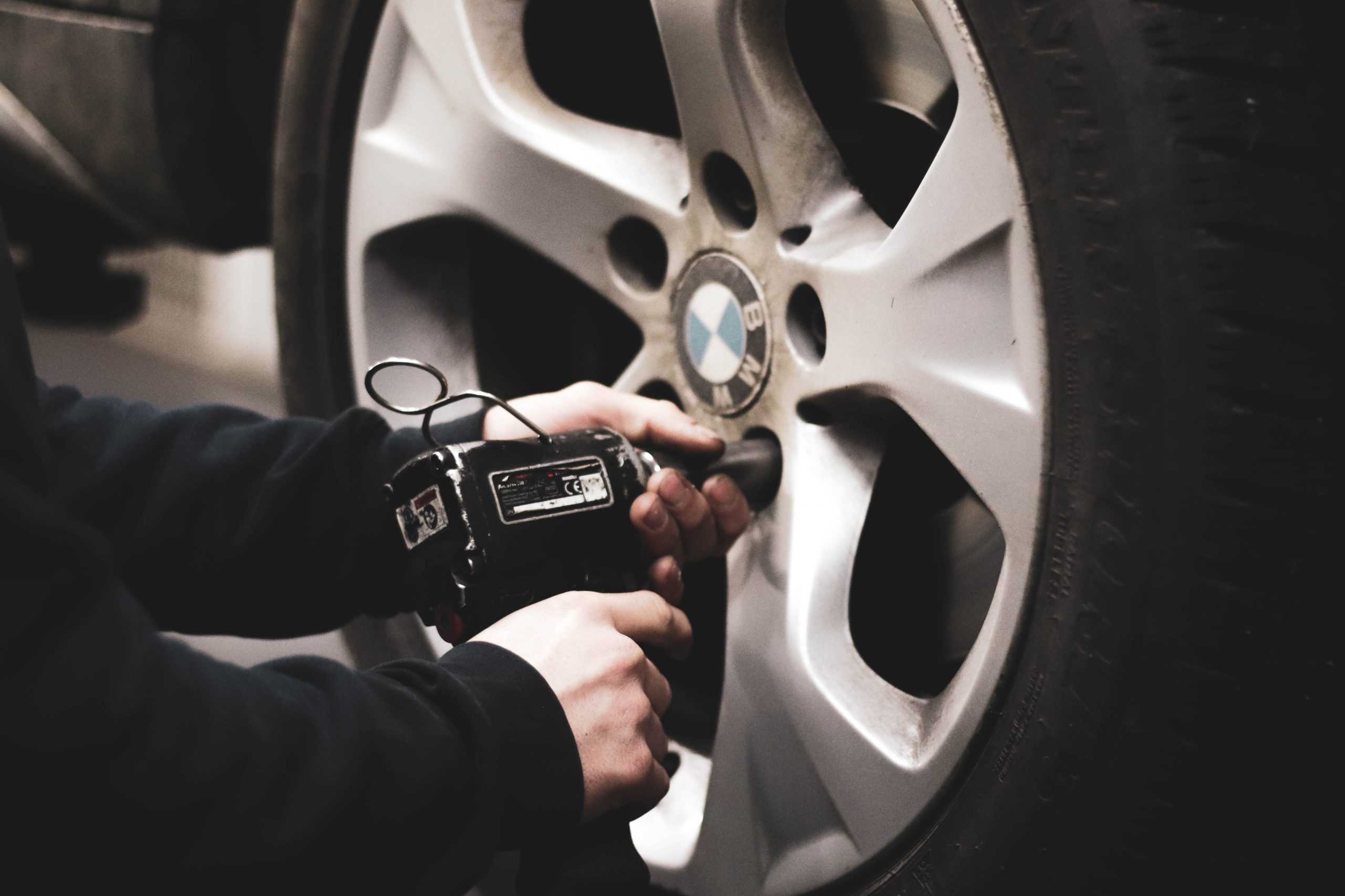 Used BMW being serviced